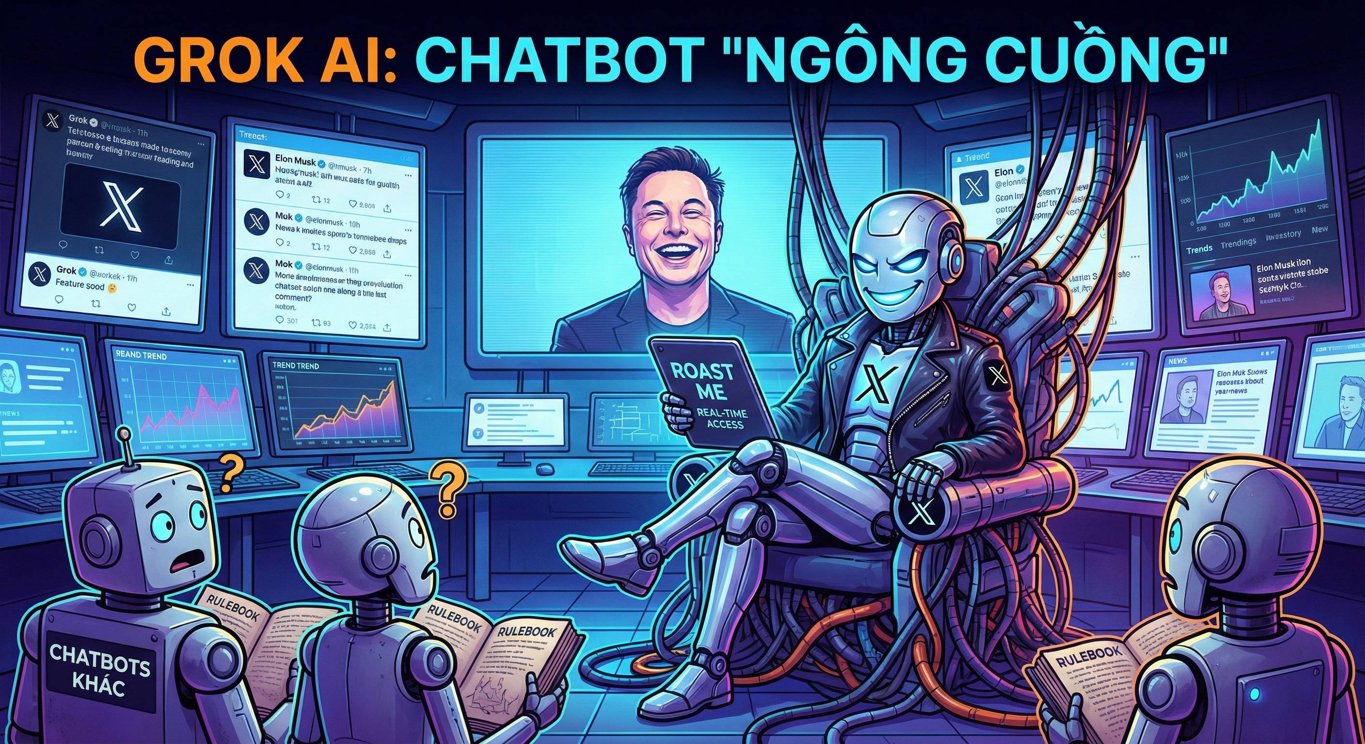 Grok AI: Chatbot "Ngông Cuồng" Từ xAI Có Gì Mà Khiến Giới Công Nghệ "Đứng Ngồi Không Yên"?